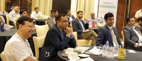 Investors listening at the Delhi meet-up